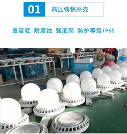 工厂照明壁装杆装户外三防平台灯